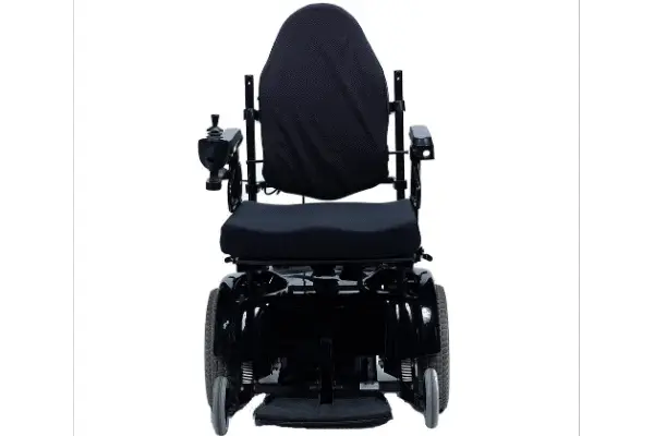 Electric wheelchair with headrest