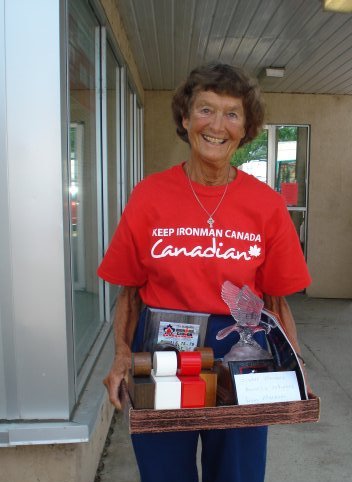 sister madonna at ironman canada